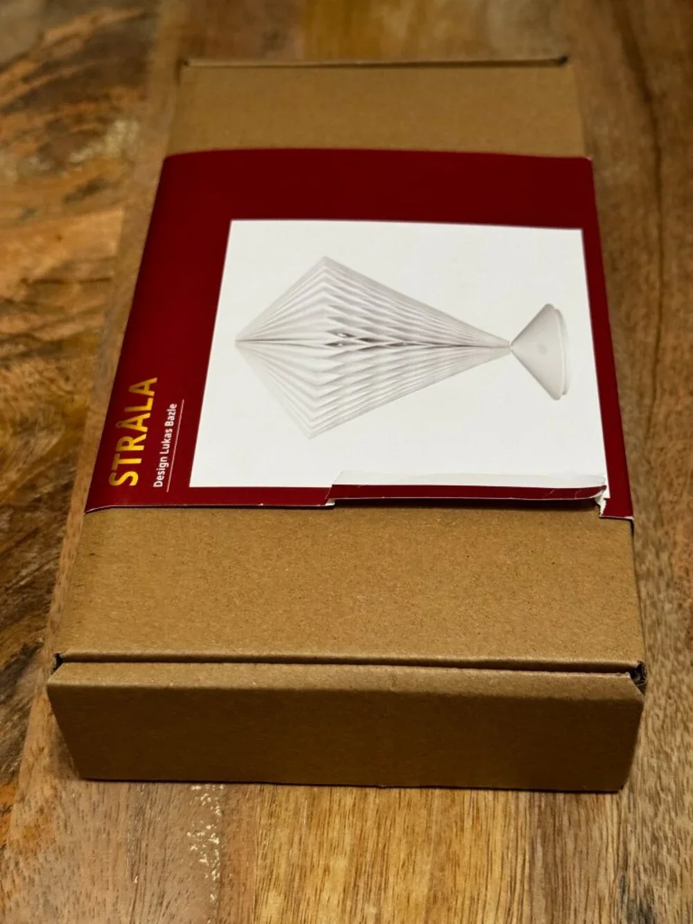 IKEA STRÅLA LED Pleated Diamond-Shaped Table Lamp, White, 106.066.40